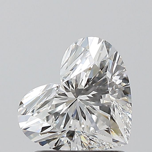 1.2 carat F-VS2 Natūralus Heart Deimantas (1)