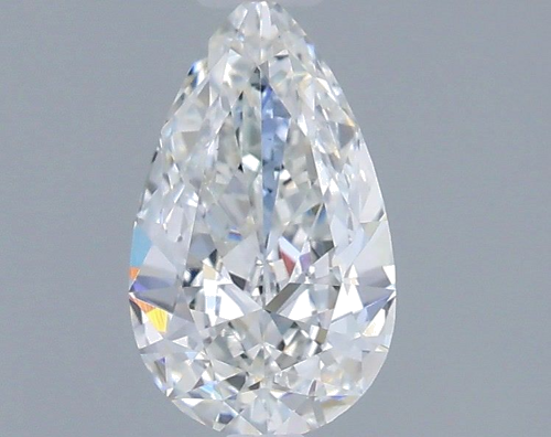 0.6 carat F-VS2 Natūralus Pear Deimantas (1)