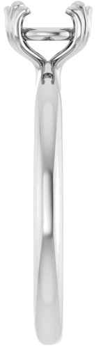 Sužadėtuvių Žiedas „Solitaire“ 14k white gold Round 6.5mm (4)