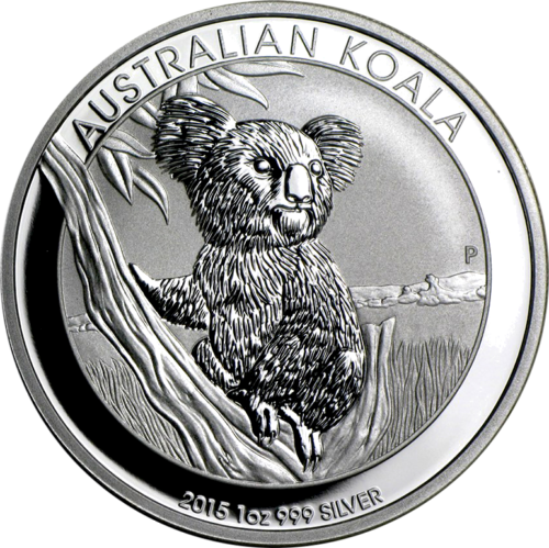 2015 Koala Australija 1 oz sidabrinė moneta (1)