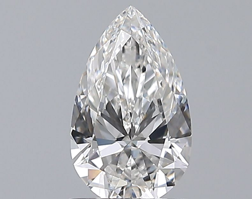 0.96 carat F-VVS1 Natūralus Pear Deimantas (1)