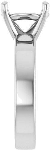 Sužadėtuvių Žiedas 14k white gold Round 10mm (4)