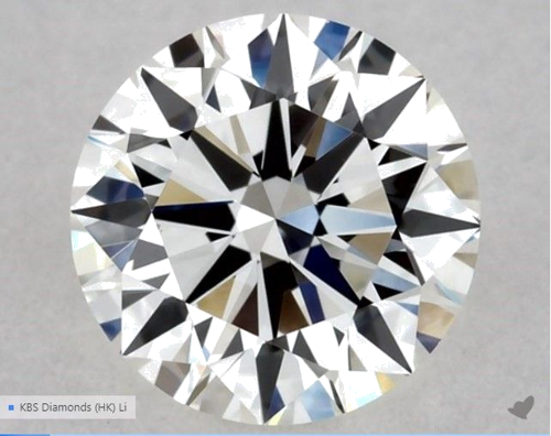 0.5 carat G-VVS2 Excellent cut Natūralus Round Deimantas (1)