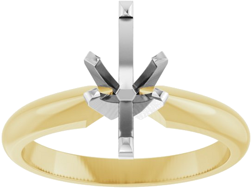 Sužadėtuvių Žiedas „Solitaire“ 14k yellow/white gold Marquise 9.5mm x 5mm (3)