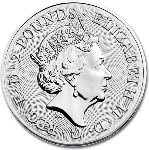 2018 Trafalgar Square Великобритания сребърна монета от 1 унция (2)