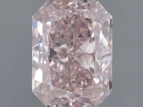 0.53 carat Fancy Light Orangey Pink-SI2 Natūralus Radiant Deimantas (1)