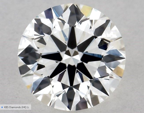 0.57 carat H-VVS2 Excellent cut Natūralus Round Deimantas (1)