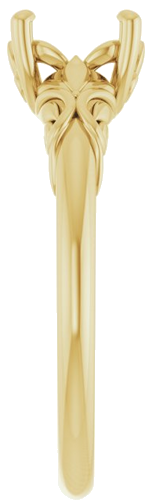 Sužadėtuvių Žiedas „Solitaire“ 14k yellow gold Round 7mm (4)