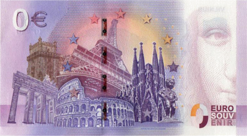 Vilnius Suvenyrinis 0€ banknotas (2)