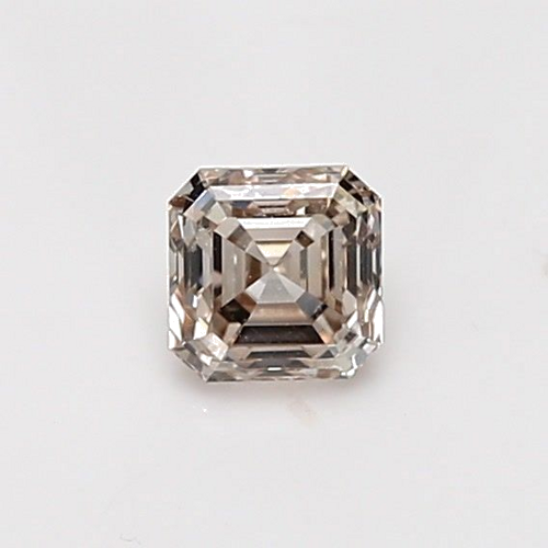 0.51 carat Fancy Light Pinkish Brown-VS2 Natūralus Asscher Deimantas (1)