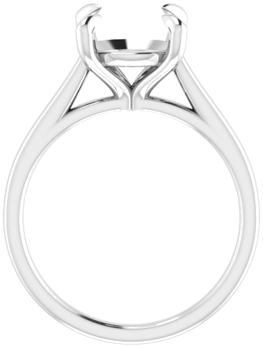 Platinum  9.4 mm Round Solitaire Engagement Ring Mounting (2)