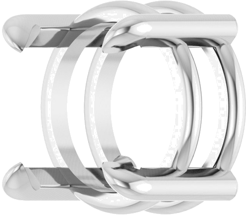 14K White 8 mm Round Pendant Mounting (2)