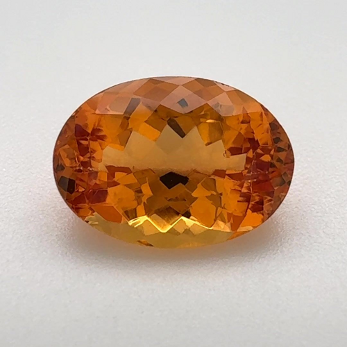 3.25 carat ORANGE Oval Topaz (1)