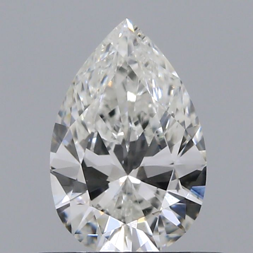 0.52 carat G-VVS2 Natūralus Pear Deimantas (1)