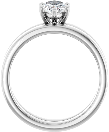 Sužadėtuvių Žiedas „Solitaire“ 14k white gold Marquise 10mm x 5mm (7)