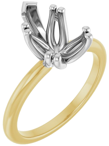 Sužadėtuvių Žiedas „Twin-Prong Octet® Solitaire“ 14k yellow/white gold Pear 11.5mm x 7mm (1)