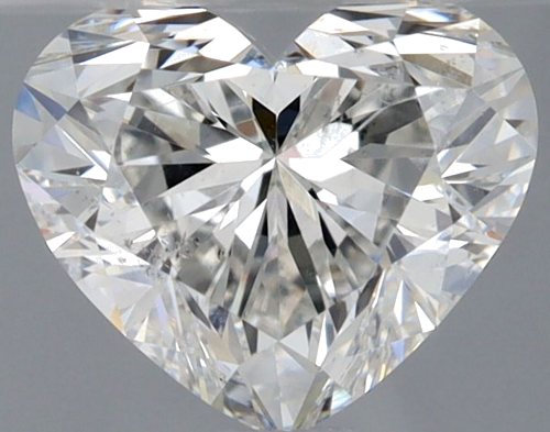 0.9 carat F-SI2 Natūralus Heart Deimantas (1)