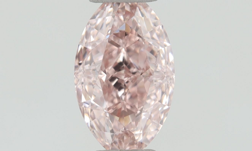 0.3 carat Fancy Orangey Pink-SI1 Natūralus Oval Deimantas (1)