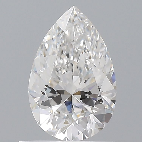 0.58 carat E-VVS2 Natūralus Pear Deimantas (1)