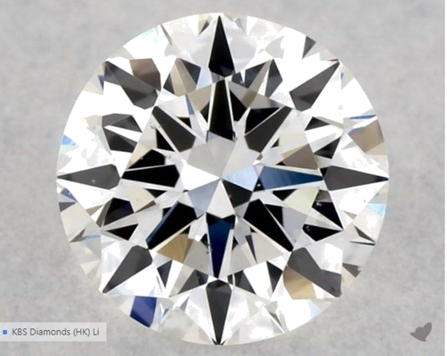 0.5 carat E-VS2 Excellent cut Natūralus Round Deimantas (1)