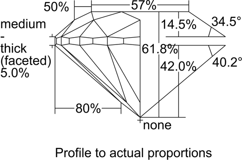 0.5 carat I-SI2 Very Good cut Natūralus Round Deimantas (1)