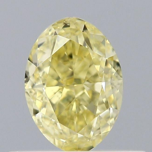 0.5 carat Fancy Intense Yellow-SI1 Natūralus Oval Deimantas (1)
