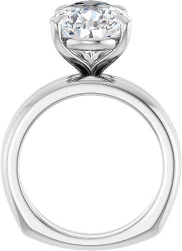Sužadėtuvių Žiedas „Claw-Prong Euro Shank“ 14k white gold Pear 15mm x 10mm (7)