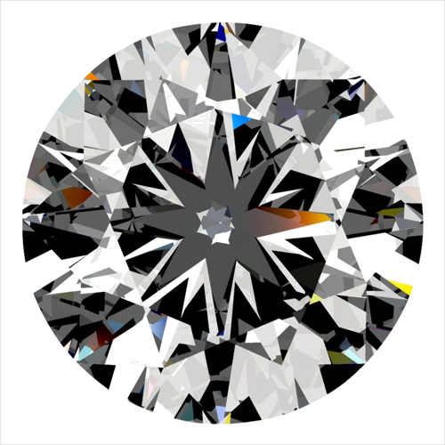 0.3 carat G-IF GD cut Natūralus Round Deimantas (1)