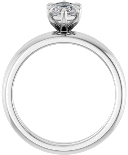 Sužadėtuvių Žiedas „Claw-Prong“ 950 Platinos Marquise 10mm x 5mm (7)