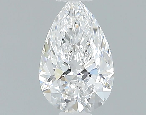 0.32 carat D-VVS2 Natūralus Pear Deimantas (1)