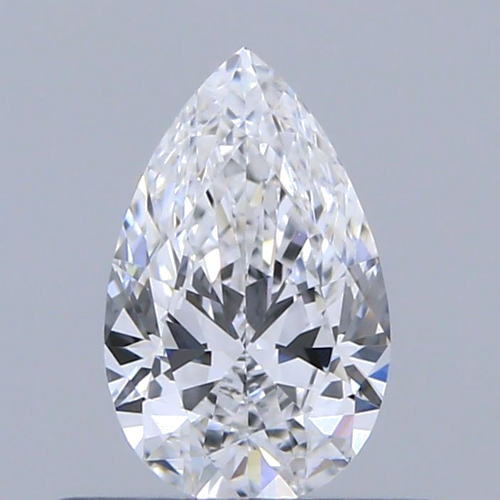 0.4 carat D-VVS2 Natūralus Pear Deimantas (1)