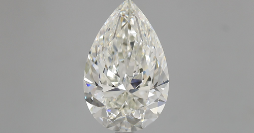 4.05 carat J-VS2 Natūralus Pear Deimantas (1)