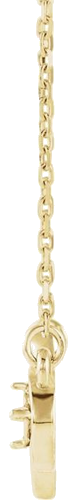 Pakabukas „Accented Infinity-Inspired Heart“ 14k yellow gold Round 3mm (2)