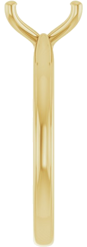Sužadėtuvių Žiedas 14k yellow gold Emerald 7mm x 5mm (4)