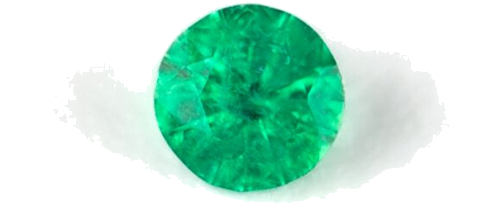 0.12 carat GREEN Round Smaragdas (1)