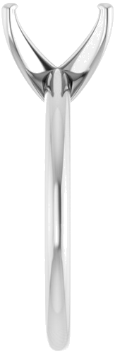 Sužadėtuvių Žiedas „Solitaire“ 585 Baltojo Aukso Emerald 8mm x 6mm (4)