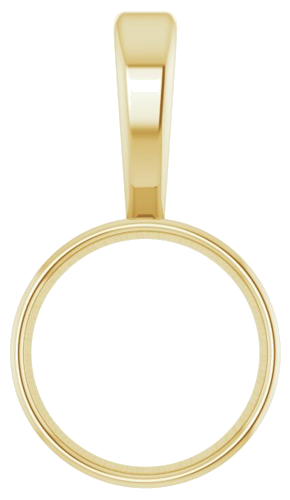 Pakabukas „Bezel-Set Solitaire“ 585 Geltonojo Aukso Round 5.5mm (1)