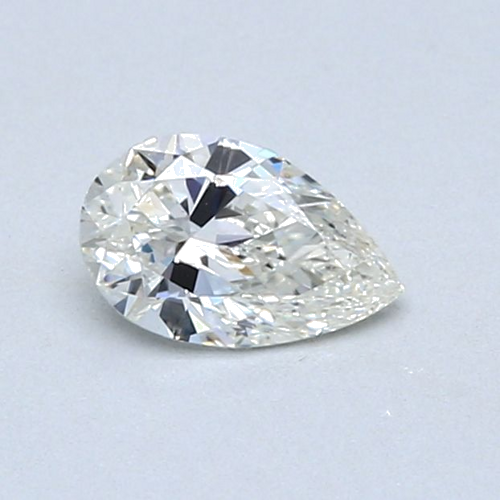 0.5 carat I-VS2 Natūralus Pear Deimantas (1)