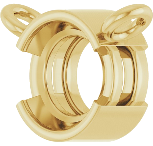 Pakabukas „Half-Bezel Solitaire“ 14k yellow gold Round 5mm (2)