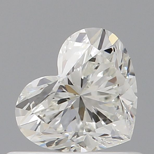 0.51 carat H-VVS1 Natūralus Heart Deimantas (1)