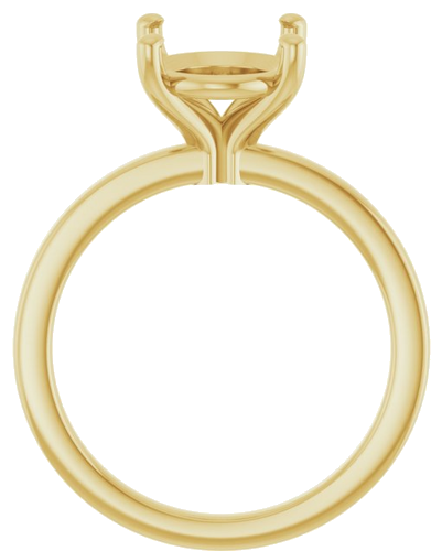 Sužadėtuvių Žiedas „Solitaire“ 14k yellow gold Oval 11mm x 9mm (2)
