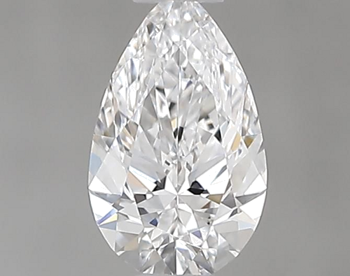 0.32 carat D-VVS1 Natūralus Pear Deimantas (1)