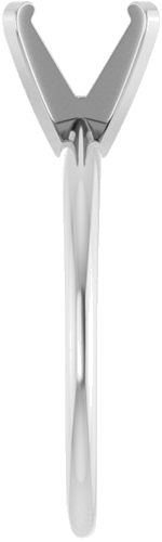 Sužadėtuvių Žiedas „Solitaire“ 585 Baltojo Aukso Square 6mm (4)