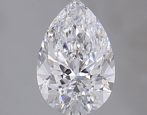 0.7 carat D-SI1 Natūralus Pear Deimantas (1)