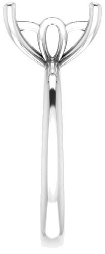 Sužadėtuvių Žiedas 14k white gold Square 9mm (4)