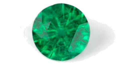 0.24 carat GREEN Round Smaragdas (1)