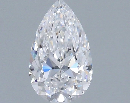 0.7 carat D-VS1 Natūralus Pear Deimantas (1)