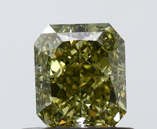 0.6 carat Fancy Deep Yellow-SI1 Natūralus Radiant Deimantas (1)