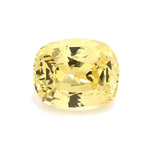 3.46 carat YELLOW BRILLIANTSTEP cut Cushion Safyras (1)