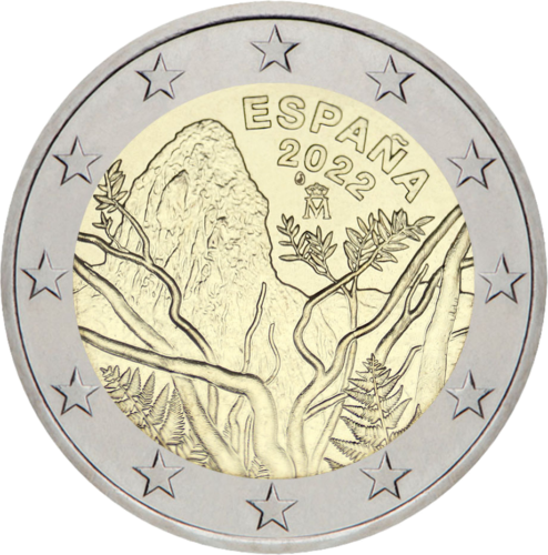 2022 Spain Garachonay National Park 2 euro coin (1)
